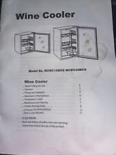 Wine cooler manual for sale  Tenafly