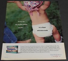1999 Print Ad Pampers Premium Diapers Help Skin Stay Healthy Baby Gentle Care, used for sale  Shipping to South Africa