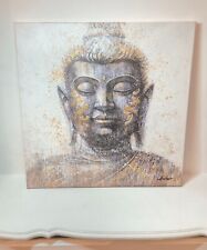 Beautiful Wall Hanging Framed Canvas Picture of Peaceful & Calm Effect Buddha  for sale  Shipping to South Africa
