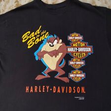 Camiseta de Colección Años 90 Taz Harley Davidson Motociclista Para Hombre XL Bad To The Bone  segunda mano  Embacar hacia Argentina