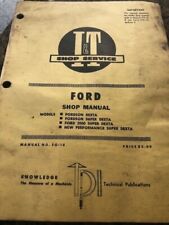 Shop manual covers for sale  Round Pond