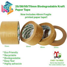 Fita de papel Kraft marrom ecológica reciclável, biodegradável, fita de embalagem, usado comprar usado  Enviando para Brazil