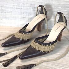 heels 5 8 brown fringe for sale  Finleyville