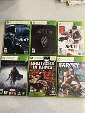 Lote de jogos Xbox 360 Halo 3 Skyrim Farcry 3 Brothers in Arms Shadow of Mordor NHL, usado comprar usado  Enviando para Brazil