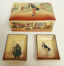 Royal Doulton Dickens Ware England Signed Box Mr. Pickwick with Small Trays for sale  Shipping to South Africa