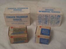 Lote de gasa kit de primeros auxilios vintage Esmarch Bandage Johnson segunda mano  Embacar hacia Argentina