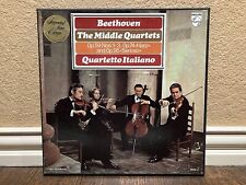 BEETHOVEN - Cuartetos Medios 3 LP Caja de Vinilo Philips Cuarteto Italiano + Inserto segunda mano  Embacar hacia Argentina