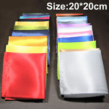 Lenço masculino sólido bolso de seda quadrado lenço festa paisley lenço comprar usado  Enviando para Brazil