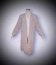 MOON & MADISON Chenille Mauve  Cardigan Sweater Open Front Size Large Women's , used for sale  Shipping to South Africa