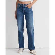 Jeans jeans Madewell tamanho 26 baixo pendurado reto folgado lavagem palmina, usado comprar usado  Enviando para Brazil