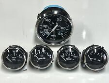 NOS Older Faria Boat 5 Gauge Set~65 MPH-Volt-Oil-Temp~Mercury/Mercruiser Trim for sale  Shipping to South Africa