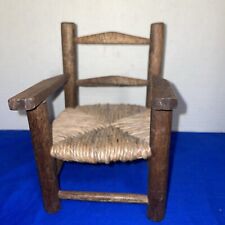 Cadeira de carvalho vintage assento de palha - boneca antiga - propriedade encontrar, usado comprar usado  Enviando para Brazil