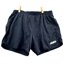 Hoka One One Shorts Adult Sz XL Black Performance Running Woven Brief Lined Mens for sale  Shipping to South Africa