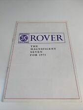 Rover brochure 1971 for sale  NEWCASTLE UPON TYNE