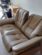 Stressless taupe leather for sale  PRINCES RISBOROUGH