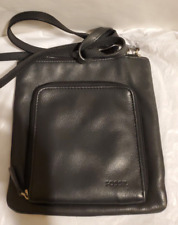 Fossil Soho Vintage Black Leather Crossbody Handbag with WALLET ID INSIDE for sale  Shipping to South Africa