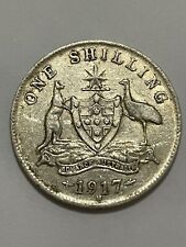 Australian 1917 shilling for sale  Shipping to Ireland