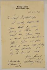 Jimmy carter handwritten for sale  Selma