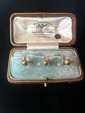 Three Boxed 18ct Gold Dress Shirt Studs  for sale  Shipping to South Africa