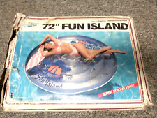 Used, Intex Fun Island 72 inch Clear Top Island 1987 Wet Set Inflatable Pool Float for sale  Shipping to South Africa