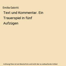 Emilia galotti text gebraucht kaufen  Trebbin