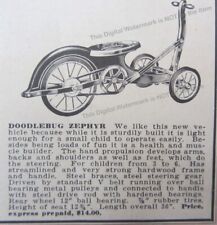 1942 Doodlebug Zephyr Ad * Veículo bicicleta triciclo propulsão manual crianças comprar usado  Enviando para Brazil