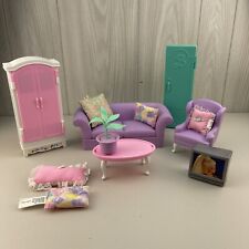 Barbie Folding Pretty House Living Room Playset (not complete) plus bonus Locker, used for sale  Shipping to South Africa