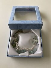 Silver aquamarine bracelet for sale  HASTINGS