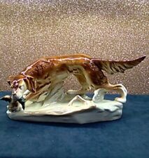 Vintage Czech Royal Dux Porcelain Hunting Dogs Sculpture Pointer Retriever 304. na sprzedaż  PL