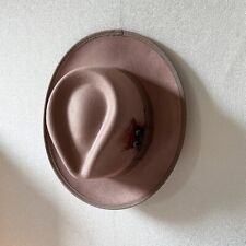 Usado, Chapéu fedora de feltro cabeça grande chapéu cavalheiro elegante chapéu de lã arco com bordas comprar usado  Enviando para Brazil