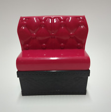 Used, Monster High Doll House Furniture DIE-NER Red Booth Sofa Love Seat Chair for sale  Shipping to South Africa