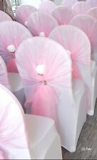 Powder pink organza for sale  LEEDS