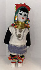 Disfraz folclórico de la tribu tailandesa étnica muñeca/bebé de porcelana asiática Tailandia 10"" de alto segunda mano  Embacar hacia Argentina