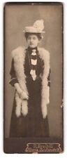 Fotografia R. Przebill, Altona, Reichenstr. 18, portret damy w sukience z kolką  na sprzedaż  Wysyłka do Poland