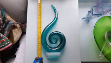 Murano ribbons turquoise for sale  BOLTON