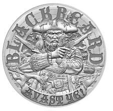 Blackbeard Avast Ye! Queen Anne's Revenge 1 oz Silver Coin for sale  Shipping to South Africa