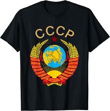 NOVA CAMISETA VINTAGE LIMITADA CCCP emblema do estado URSS União Soviética comprar usado  Enviando para Brazil