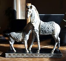 Zebras statue silver for sale  Waitsburg