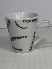 Espresso Cup White/Black 2.5” X 2.5” Single Cup Clean Not Used Italian Type for sale  Shipping to South Africa