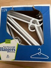 hangers plastic white clothes for sale  Hicksville