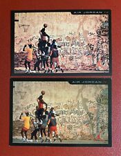 2 tarjetas NIKE Shoe Box Michael Jordan #4 the Playground con diferentes delanteros y traseros segunda mano  Embacar hacia Argentina