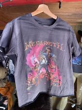 Camisa Heavy Metal Vintage Desbotada Preta Thrashed Megadeth comprar usado  Enviando para Brazil