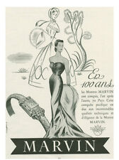 Publicité ancienne bijou montre Marvin  issue de magazine d'occasion  France