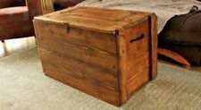 Rustic wooden chest for sale  Shipping to Ireland