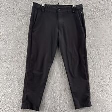 Pantalones Lululemon para hombre 34x26 negros comission calce ajustado warpstreme chino elástico, usado segunda mano  Embacar hacia Argentina