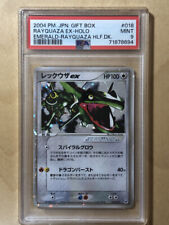 Rayquaza EX Pokémon 2004 Holo Caixa de Presente Esmeralda Meio Deck Japonês 018/019 PSA 9 comprar usado  Enviando para Brazil