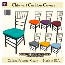 Capas de almofada para cadeira Chiavari: essas capas passam por cima da almofada do assento comprar usado  Enviando para Brazil