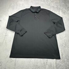 Camisa de rugby Nike para hombre XL negra manga larga polo golf preppy informal segunda mano  Embacar hacia Argentina