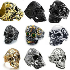 Steampunk skull rings for sale  Shipping to Ireland