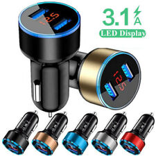 3.1A USB LED carregador de telefone cigarro carro isqueiro voltímetro digital soquete peças comprar usado  Enviando para Brazil